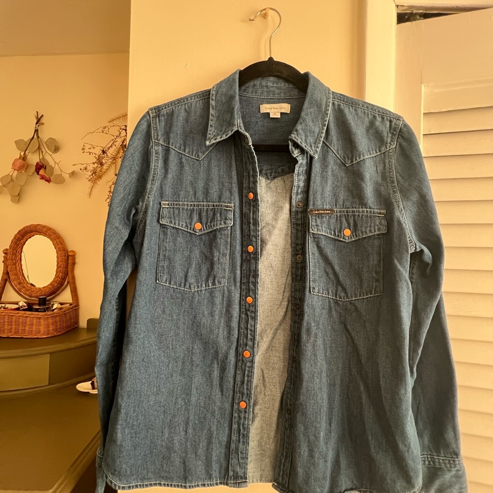 Calvin Klein Jeans Blue Denim Shirt